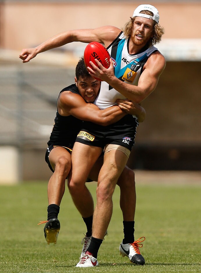 AFL 2016 Training - Port Adelaide 260116 Port Adelaide has added virtual reality into its training regime for 2016 - ${keywords}